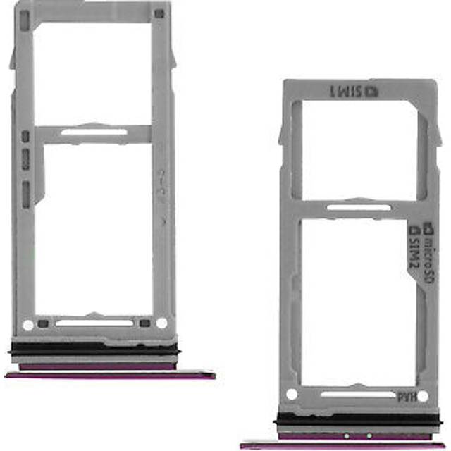 Nano-sim & Micro-sd Tray Replacement Part For Galaxy S9 – Purple