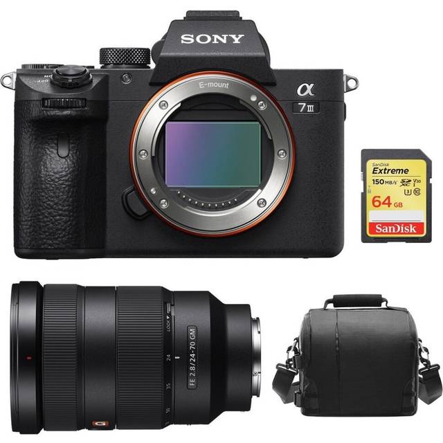 SONY A7 III + SEL 24-70MM F2.8 GM + 64GB SD card + camera Bag