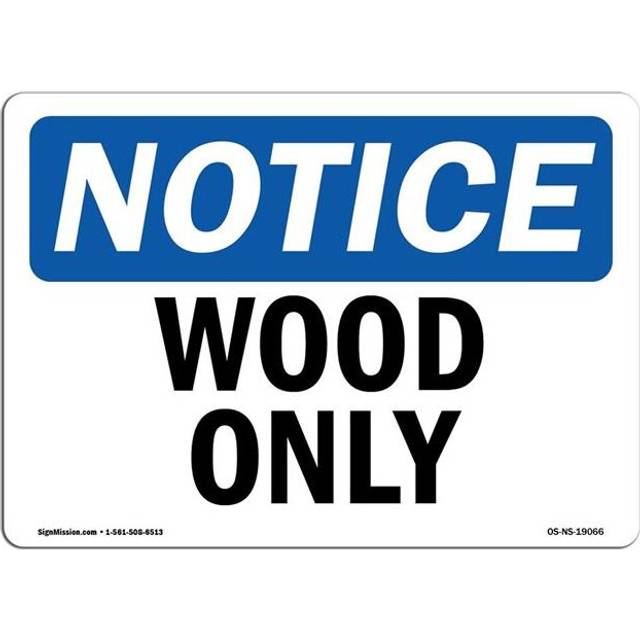 SignMission OS-NS-A-710-L-19066 7 x 10 in. OSHA Notice Sign - Wood Only