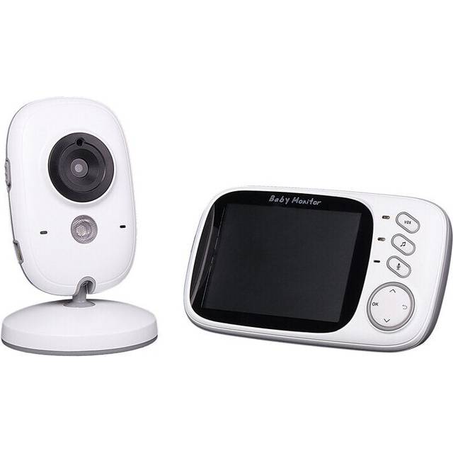 Wireless Video Baby Monitor 3.2 inch Baby Nanny Security Camera Night Vision Temperature Sleeping Monitor - EU Plug
