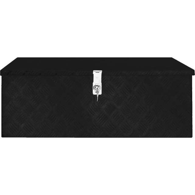 Metal Box - Black (33.5cm H x 90cm W x 47cm D)