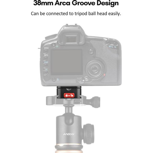 Aluminum Alloy Quick Release Plate Tripod QR Plate Camera Mount Adapter Quick Setup with 1/4 Inch black