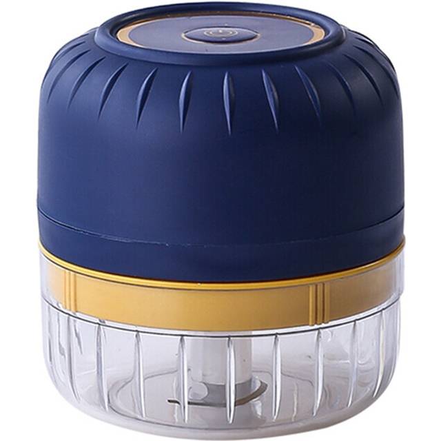 Electric Garlic Chopper Garlic Masher, Food Processor with USB Charging for Slapping Onions Ginger Spices Blue
