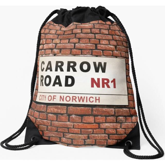 Drawstring Bag Carrow Road Street Sign Sport Gym Shoe Backpack