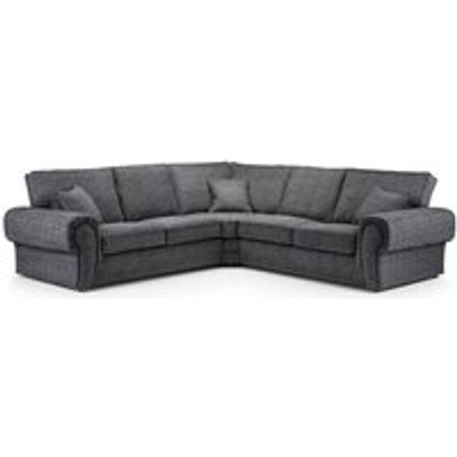 Wilcot Grey Fabric 5 Seater Corner Sofa