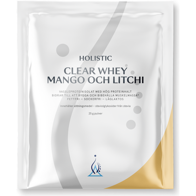 Holistic Clear Whey mango och litchi, 25g