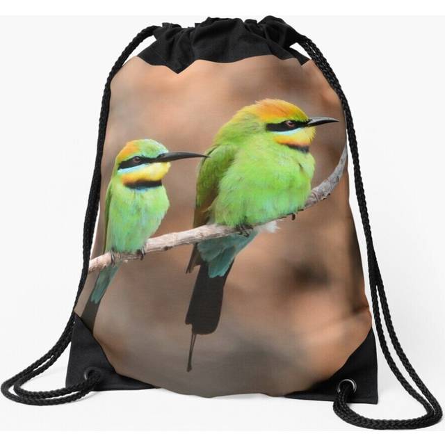 Drawstring Bag Bee Eater Branch Sport Gym Shoe Backpack