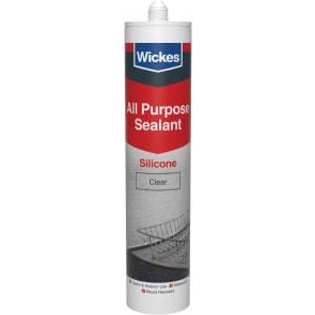 Wickes Clear All Purpose Silicone Sealant - 300ml