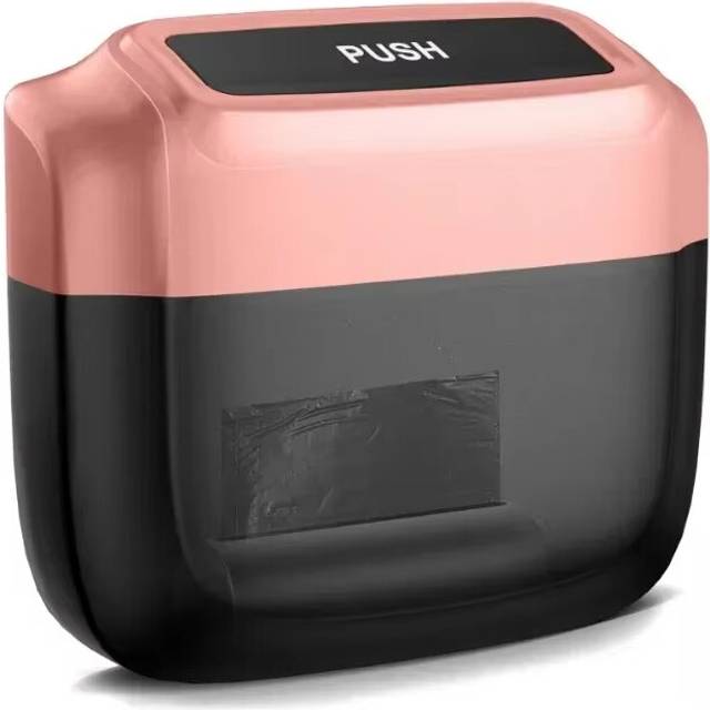 (rosered) Car Trash Bin Hanging Vehicle Garbage Dust Case Storage Box Plastic Pressing Square Trash Can With Lid Auto Interior Supplies