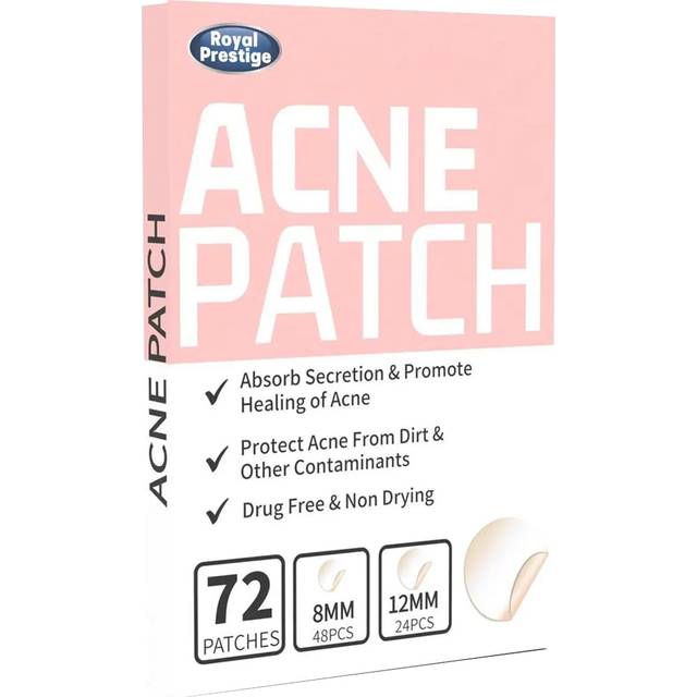 Dyzi 72 Invisible Salicylic Acid Pimple Stickers for Zits and Blemishes - Clear