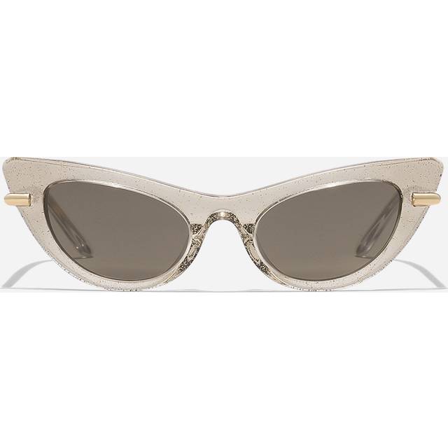 Dolce & Gabbana DX4008 Kids 31035A Women&#39;s Sunglasses Gold Size 44 - Transparent Glittery Gold (44)