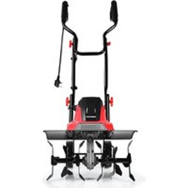 1500W Electric Tiller Garden Soil Cultivator Rotavator W/ Sharp 6 Tiller Blades - Red - One Size