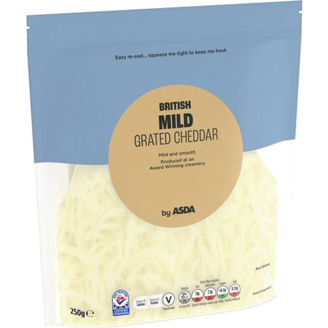 ASDA British Mild Grated Cheddar Cheese 250g