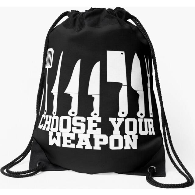 Drawstring Bag Choose Your Weapon Professional Head Chef Gift Sport Gym Shoe Backpack