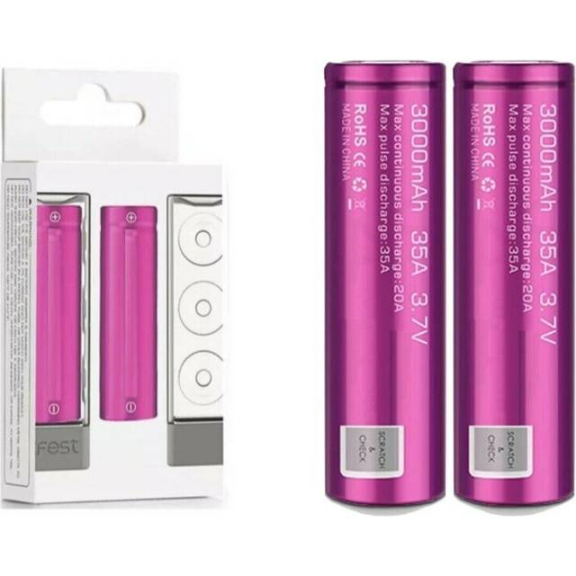 (2 batteries) (2-Batteries) Efest 18650 3000mAh 35A 3.7V Twin Pack 2X,4X,6X
