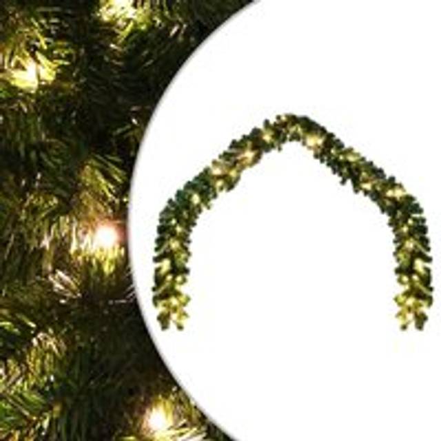 Christmas Garland with LED Lights 20 m - Multi - One Size