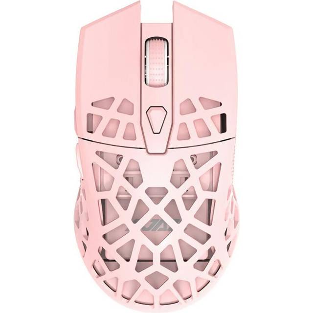 (Pink) Dual Mode Lightweight Gaming Mouse 16000DPI 6-level Type-C Wired 2.4G Wireless PMW3338 Sensor Rechargeable Gamer Mouse for Desktop Computer Lap