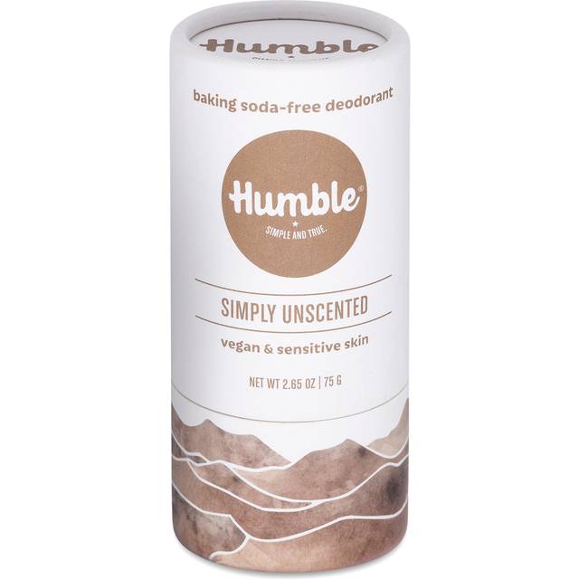Humble Brands Deodorant Plastic Free Vegan & Sensitive Skin Simply Unscented 2.65 oz