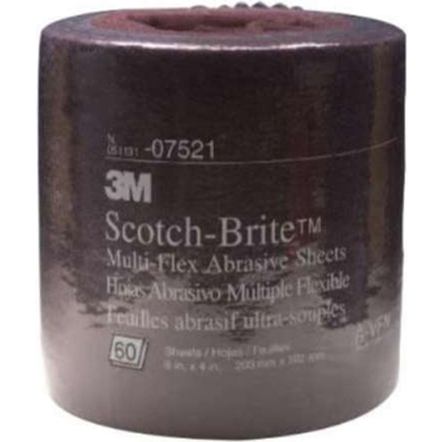 3M 07522 Scotch-Brite Multi-Flex  8-Inch-by-20-Foot Abrasive Sheet Roll