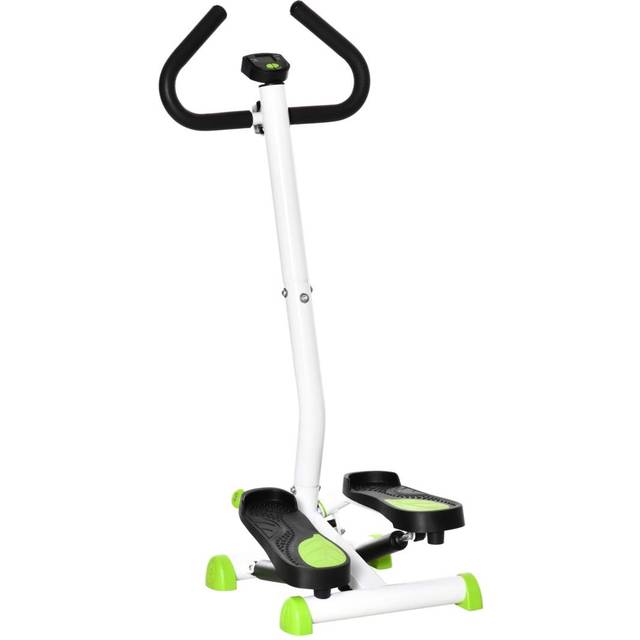 Grön Fitness Stepper med LCD och Handtag