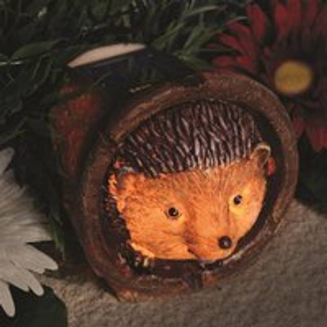 Hedgehog Design Solar Light - Outdoor Patio Or Decking Garden Ornament Decoration - 11Cm X 11Cm X 14.5Cm - One Size