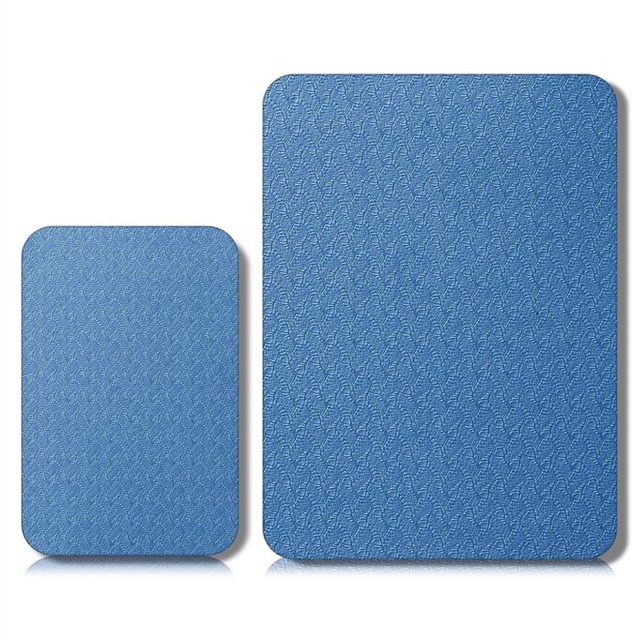 2Pcs Sewing Machine Muffling Mat Pedal Mat Sewing Machine Mat blue