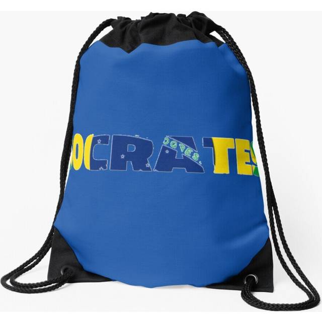 Drawstring Bag Socrates the best face mask brazilian legend Sport Gym Shoe Backpack