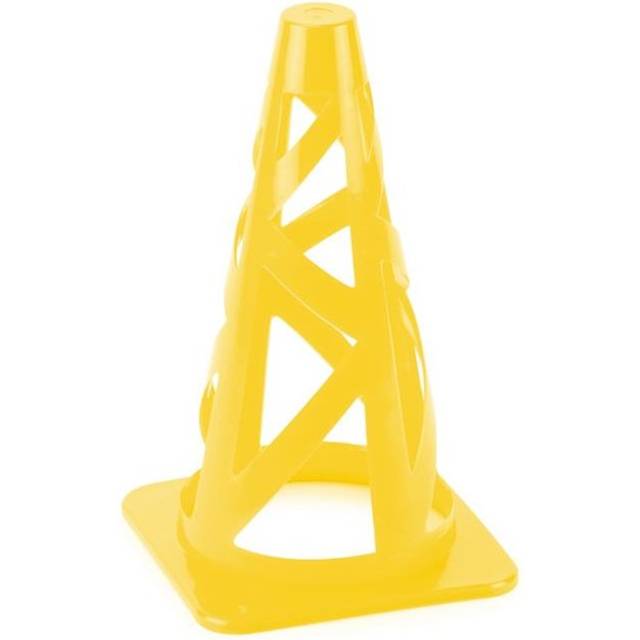 Brybelly SCOA-014 9 in. High Hat Sport Cones, Yellow
