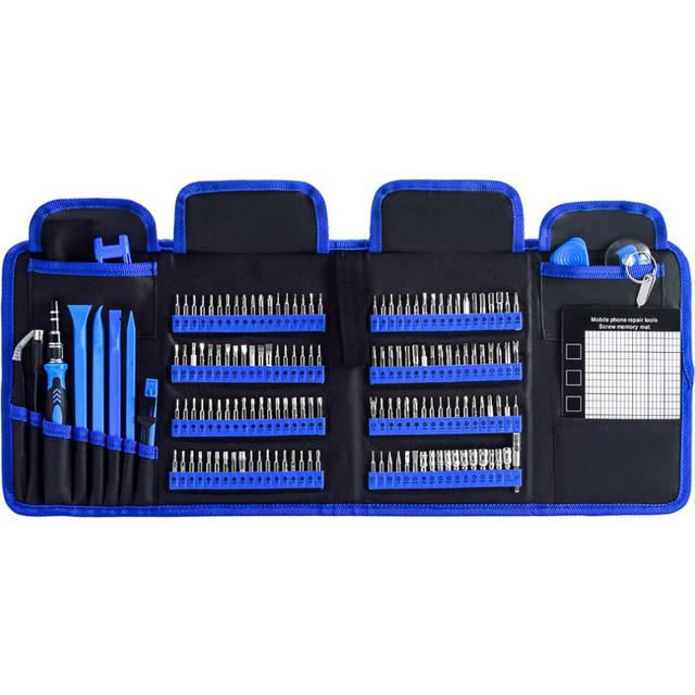 168-in-1 Screw Set Mobile Phone Computer Dismantling Tool Canvas Portable Home Maintenance Multi-purpose