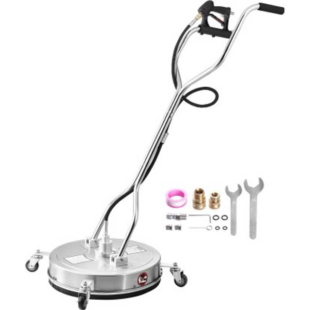 VEVOR 20" Pressure Washer Surface Cleaner 4 Wheels Dual Handle 4500 Max PSI