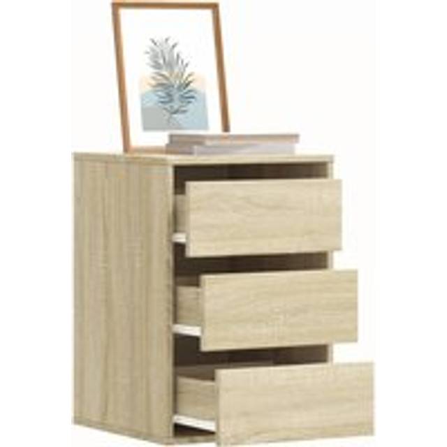 Corner Chest of Drawers Sonoma Oak 40x41x58 cm Engineered Wood - Brown - One Size
