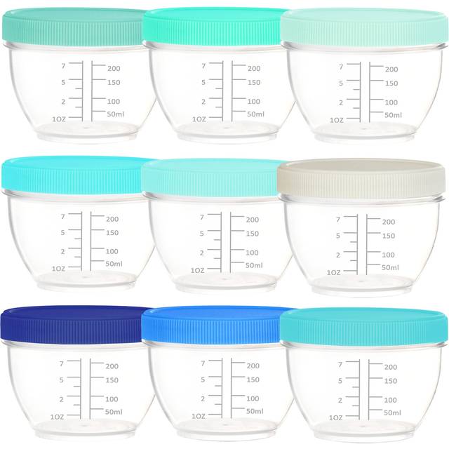 Youngever Pack Cup Food Containers with Lids, Food 18 1 Small 250ML