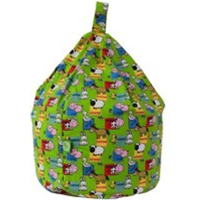 Cotton Barn Yard Farm Animals Bean Bag Child Size - Green - Small