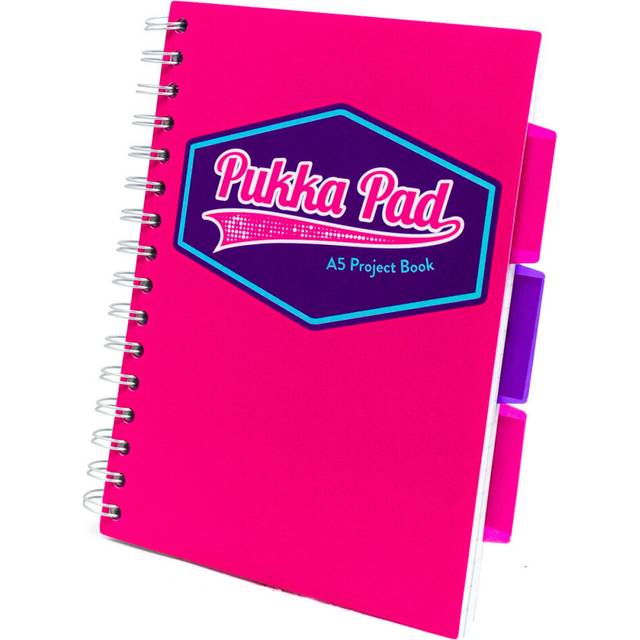 Pukka Pad Vision A5 Project Book Perforated Ruled 3 Divider 80gsm 250pp