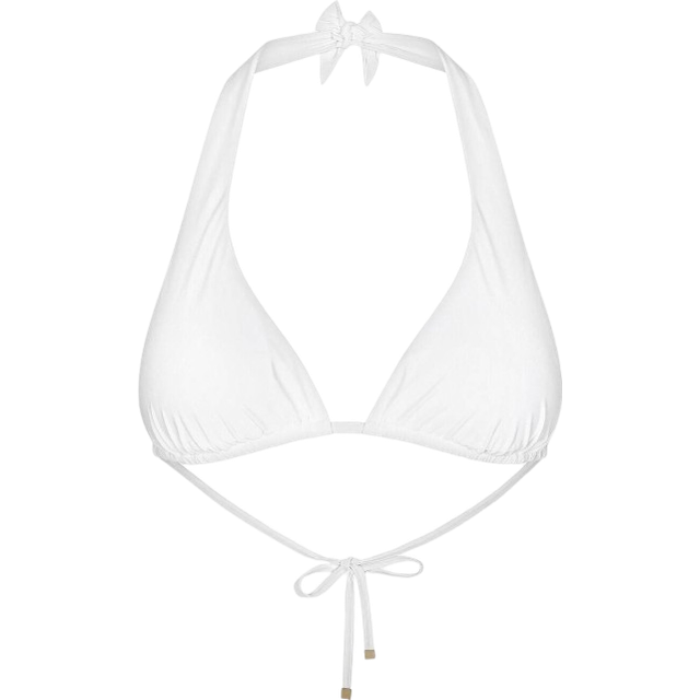 Dolce & Gabbana Triangle Bikini Top - Woman Swimwear White Jersey 1
