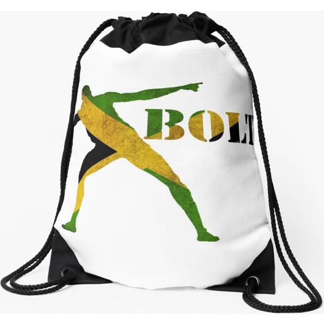 Drawstring Bag Usain Bolt Sport Gym Shoe Backpack