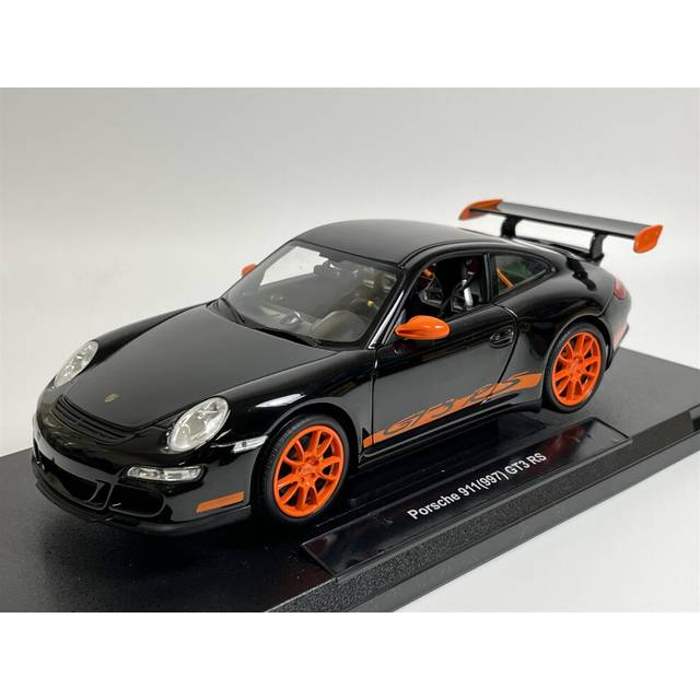 2007 Porsche 911 997 GT3 RS Black 1:18 Scale Welly 18015bk