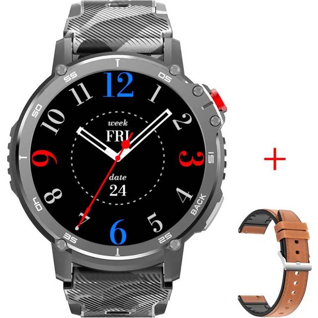 (BLACK Set 1) LEMFO smart watches for men ip68 waterproof 4G ROM support connect headset