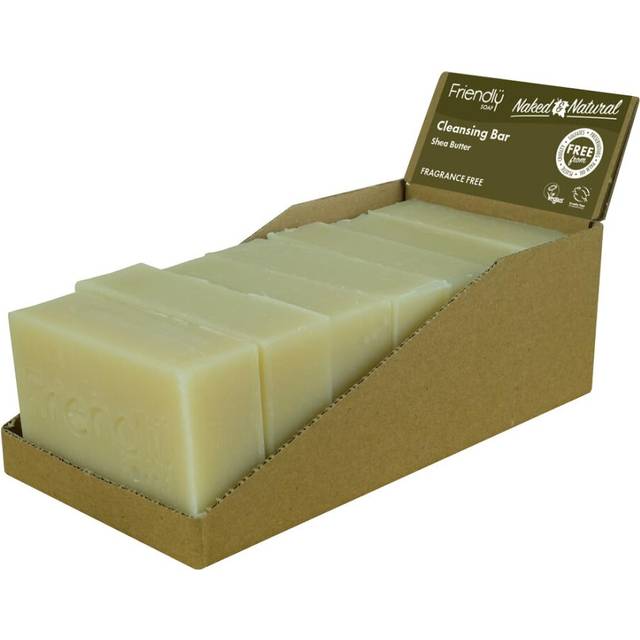 - Naked & Natural Shea Butter Cleansing Bar (7 x 95g), Fragrance-free, Plant-Based, Cruelty-Free, Made By Hand, No Preservatives or Sulphates,