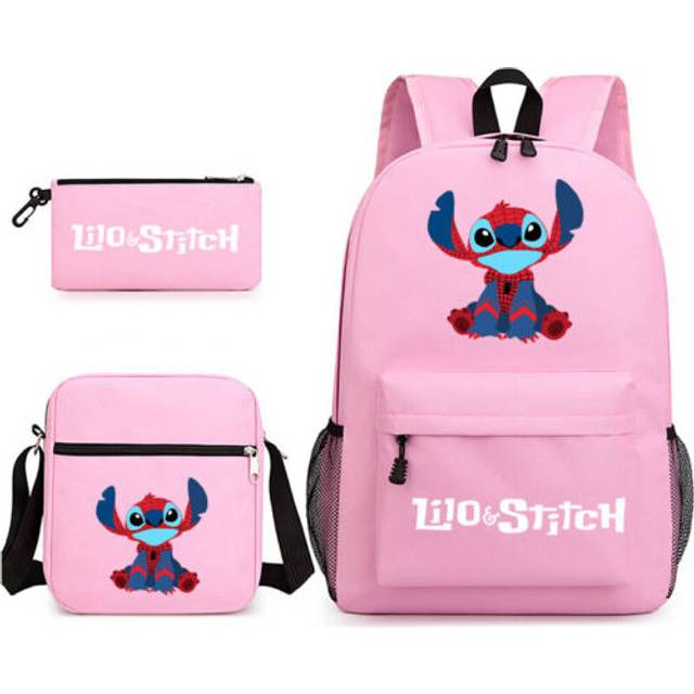 Lilo Stitch Backpack Work School Bag Travel Rucksack Lunch Travel Bag Schoolbag