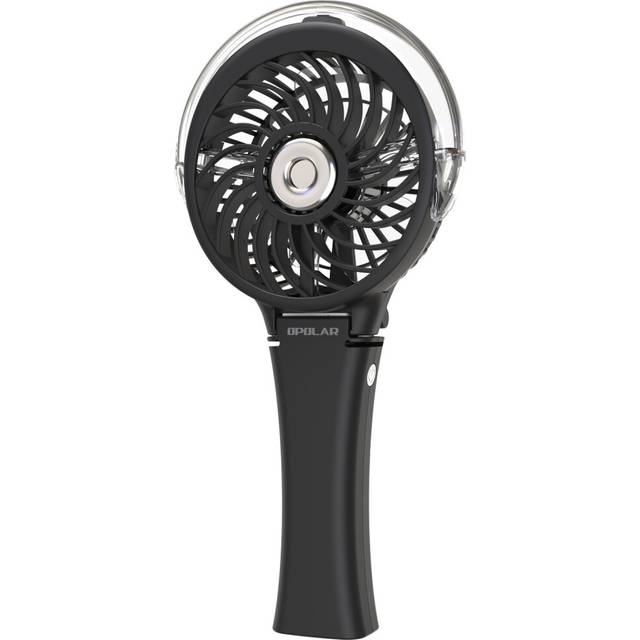 (black) Opolar Misting Fan Portable Fan Handheld Fan Rechargeable Battery Operated