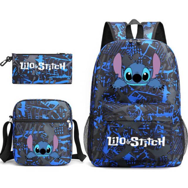 Lilo Stitch Backpack Work School Bag Travel Rucksack Lunch Travel Bag Schoolbag