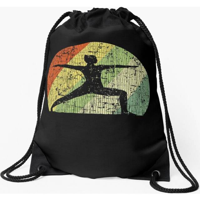 Drawstring Bag Yoga vintage warrior Sport Gym Shoe Backpack