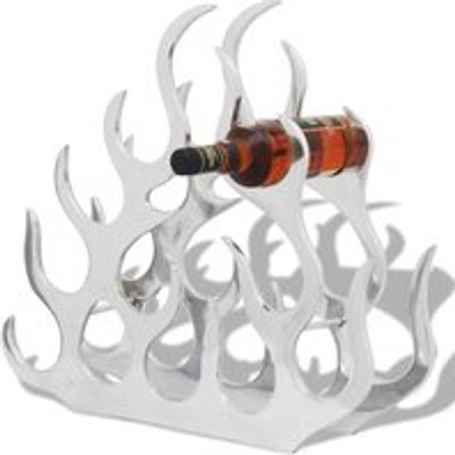Wine Stand for 11 Bottles Silver Aluminium - One Size