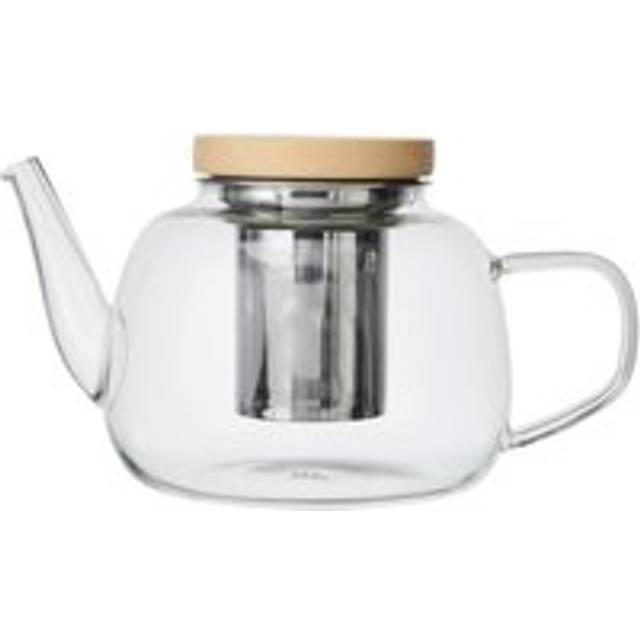 Rialto Glass 1.2 Litre Infuser Teapot, Gift Boxed - Clear - One Size