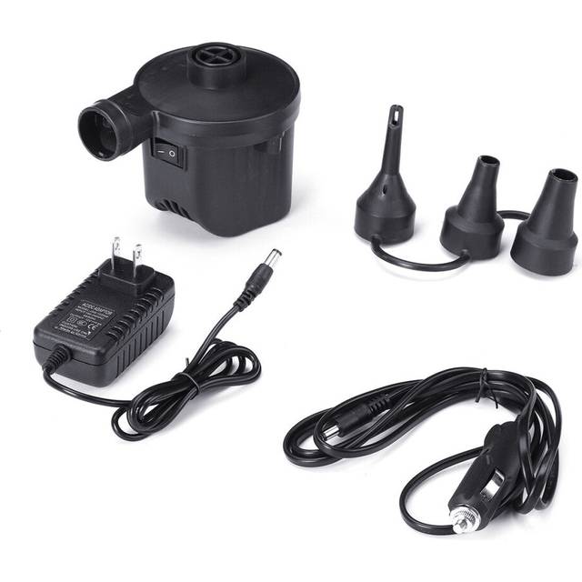 (US Plug) 12V DC Electric Air Pump Air Mattress Pump Inflator Deflator Air Blower For Inflatable Couch Pool Floats Bed Boat Toy