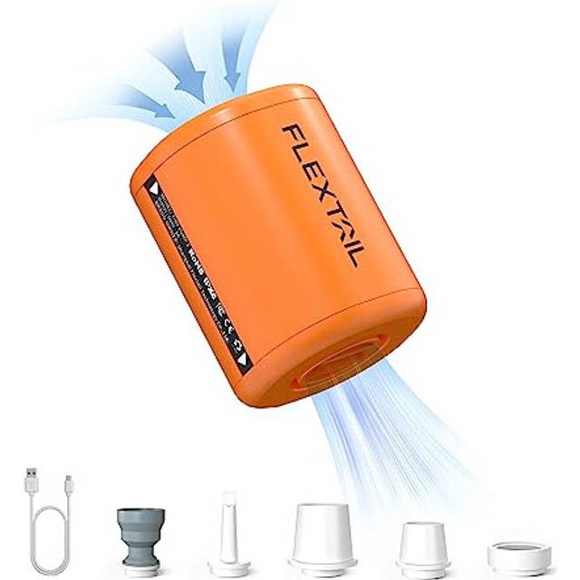 FLEXTAILGEAR Tiny Pump 2,Electric Air Pump with Rechargeable Battery, Type-C, Inflate & Deflate for Pool Floats Air Bed Air Mattress Swimming Ring