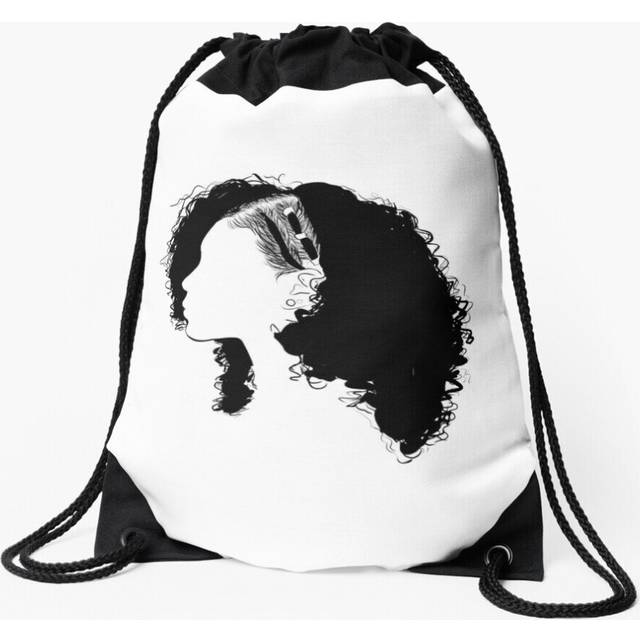 Drawstring Bag Brown Skin Girl Sport Gym Shoe Backpack