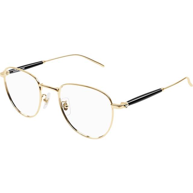 MONTBLANC, Glasses, male, Yellow, 50 MM, Stylish Optical Glasses Mb0410O