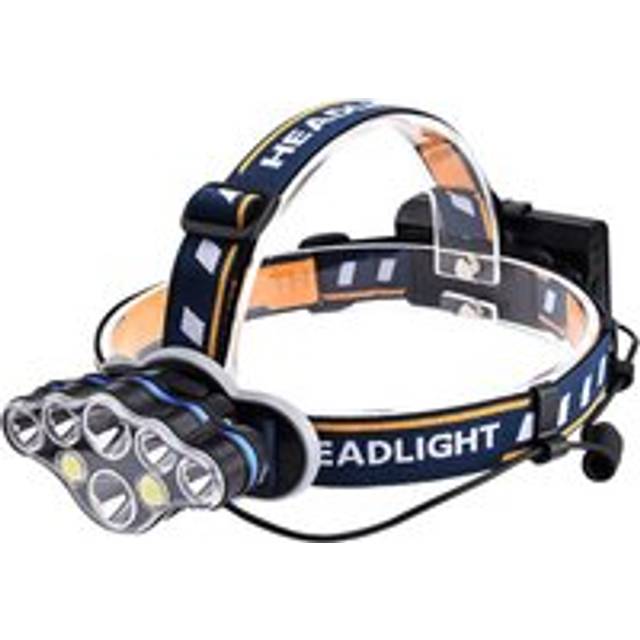 8 LEDs Headlamp Torch headlight, 18650 Rechargeable Batteries Included, 8 MODES, Bike, Fishing and outdoor activities - Multi - One Size